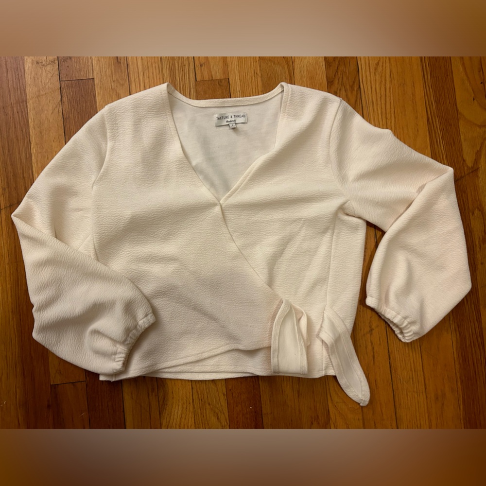 Wrap Long Sleeve Blouse